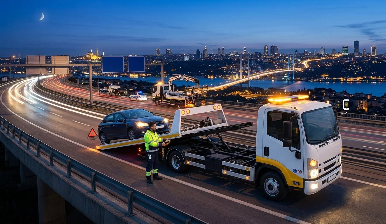 İstanbul oto çekici 7/24 yol yardım kurtarıcı hizmeti